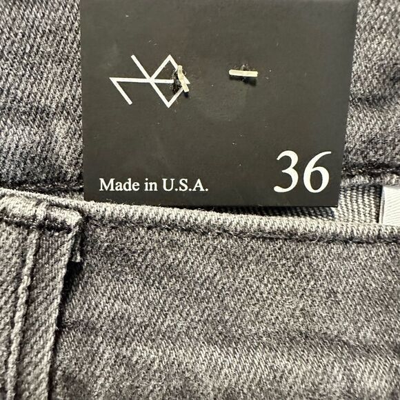 NWT NOEND Denim Men’s Charcoal Harrison Skinny Stretch Denim Jeans - Size 36 - Picture 8 of 13
